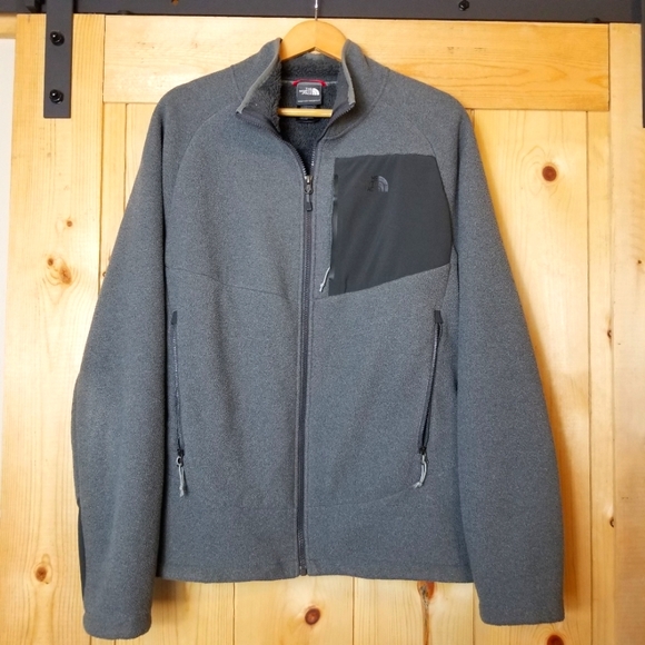 The North Face Chimborazo Full Zip Flat Fleece Sherpa Lined Jacket
